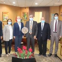 وفد جامعة بنات للعلوم الزراعية والبيطرية برومانيا في زيارة لجامعة المنصورة