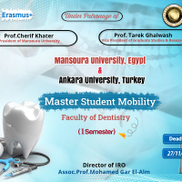 منحة خاصة بجامعة المنصورة ممولة بالكامل لجامعة انقرة  بدولة تركيا